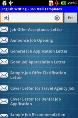 Mail Templates android App screenshot 2